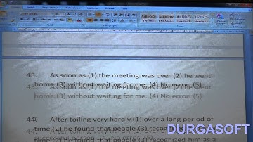 SPOTTING ERRORS - Part 5 (CRT)