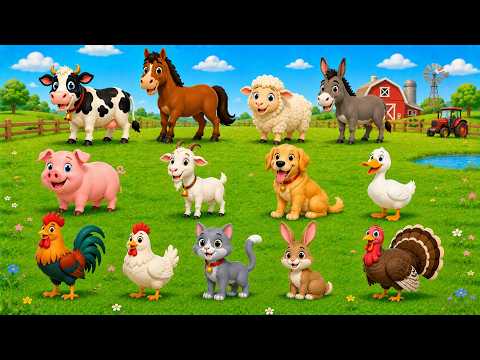 Friendly Animals and Their Favorite Foods: Sheep, Elephant, Cat, Pig, Horse, Tiger – Animal Moments