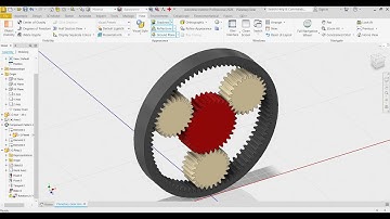 |Tutorial|Creating a Planetary Gear with Inventor Studio|
