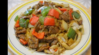 沙茶牛肉濕炒河粉 Beef Chow Fun with Satay Sauce