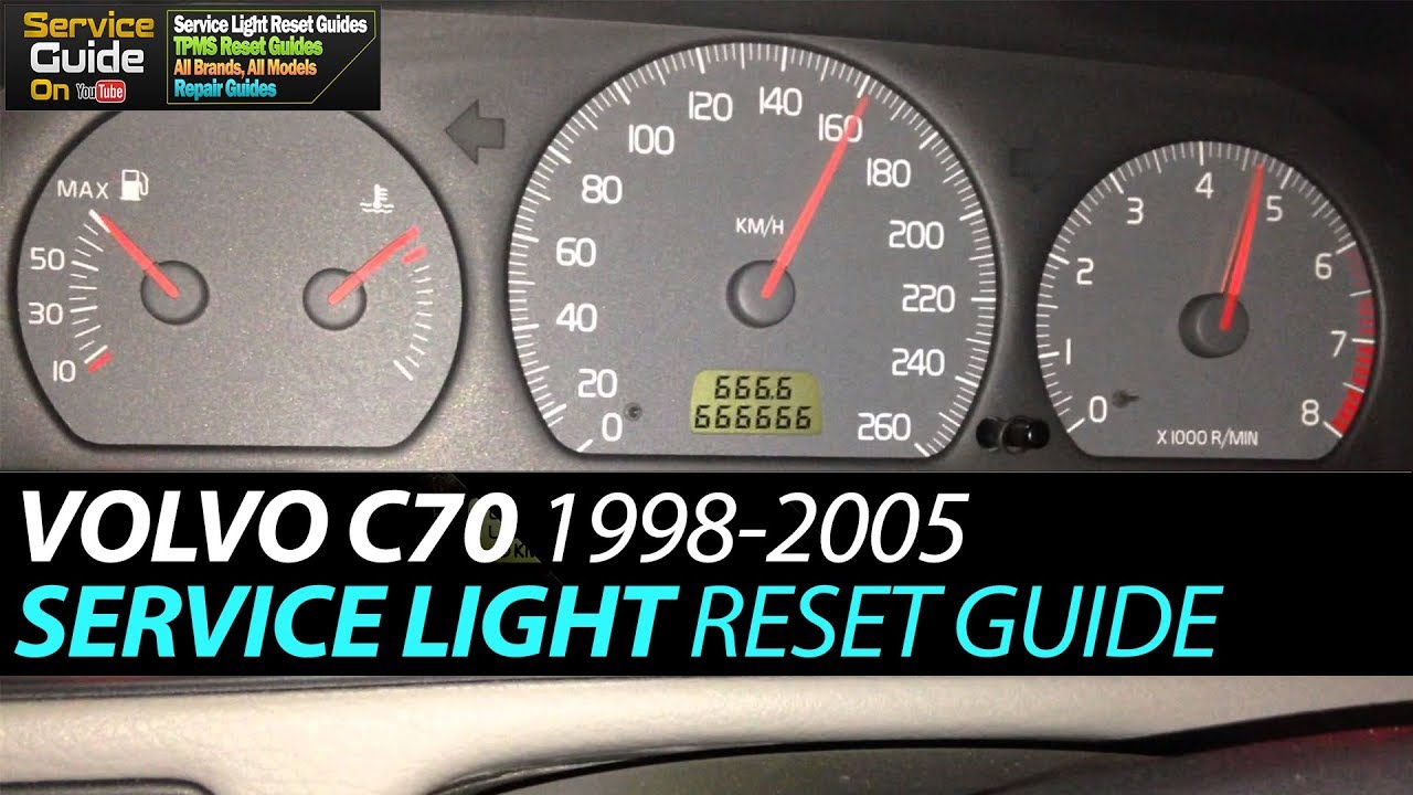 træner Akkumulering Først Volvo C70 Service Light Reset 1998-2005 - YouTube