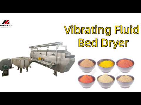 Vibrating fluid bed dryer