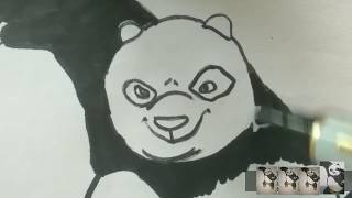 How to draw and color KUNG FU PANDA! | Simple Easy and Fun  | 쿵푸팬더 screenshot 4
