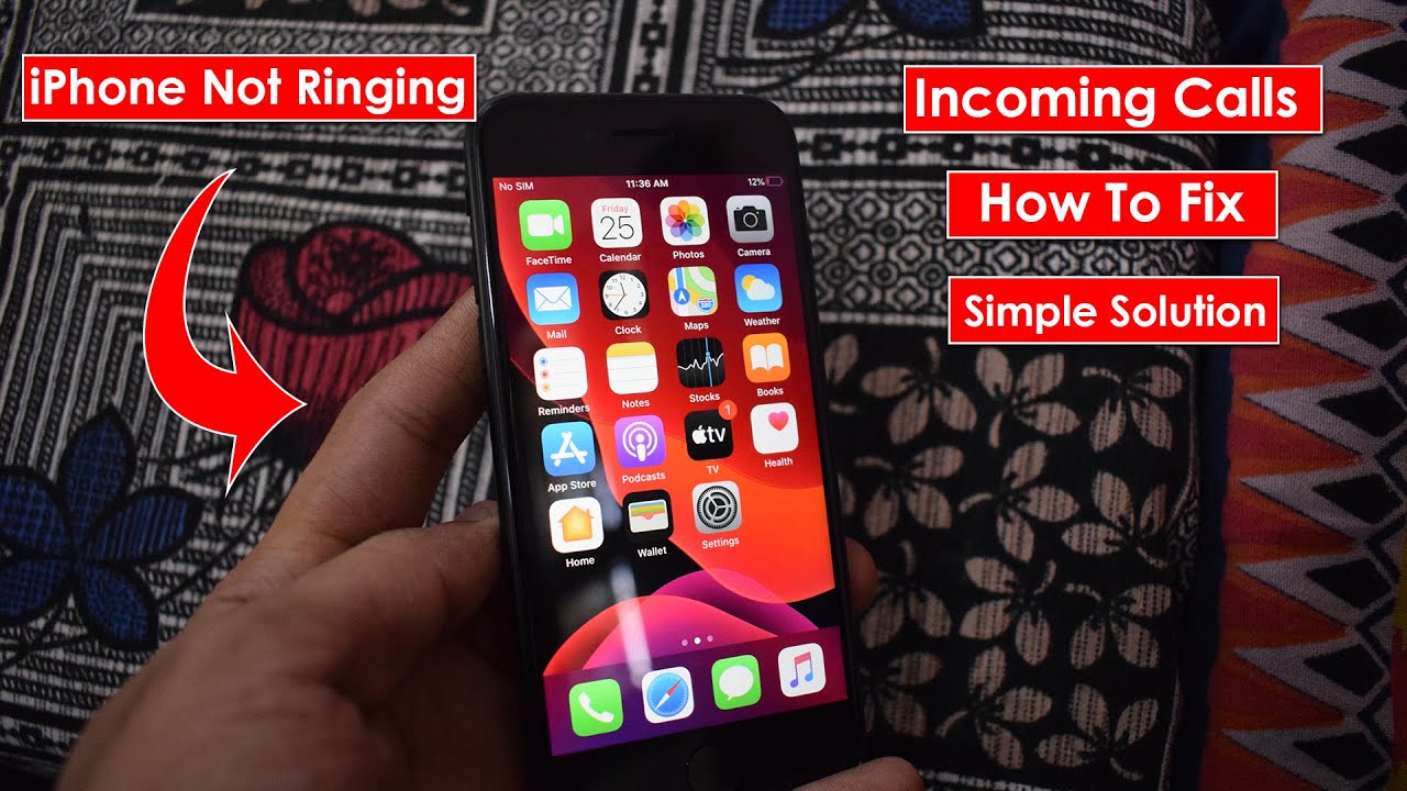 Iphone Not Ringing For Incoming Calls How To Fix No Ringtone When Calls Solution Bhushandroid Youtube