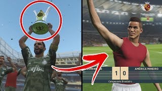 RECRIEI A ÚLTIMA RODADA DO BRASILEIRÃO NO PES 2019 | ENTREGA DA TAÇA + A LUTA CONTRA O REBAIXAMENTO