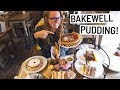 English Food - Americans Try BAKEWELL PUDDING & TART in BAKEWELL!