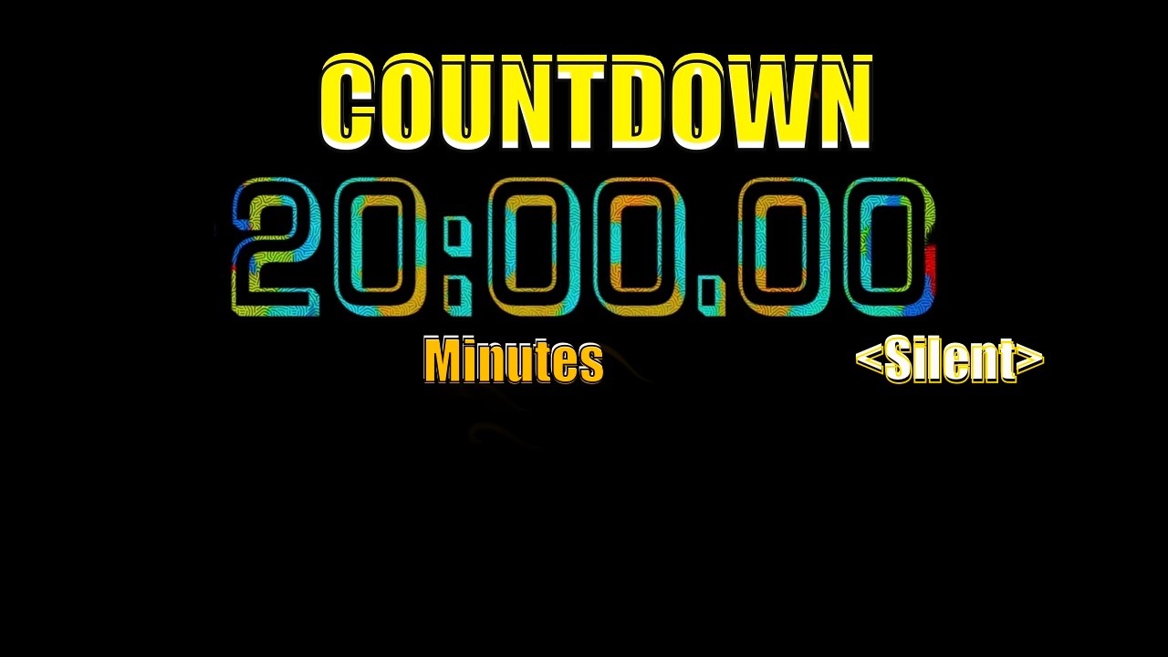 20 Minute Timer| Silent Countdown | Original Design
