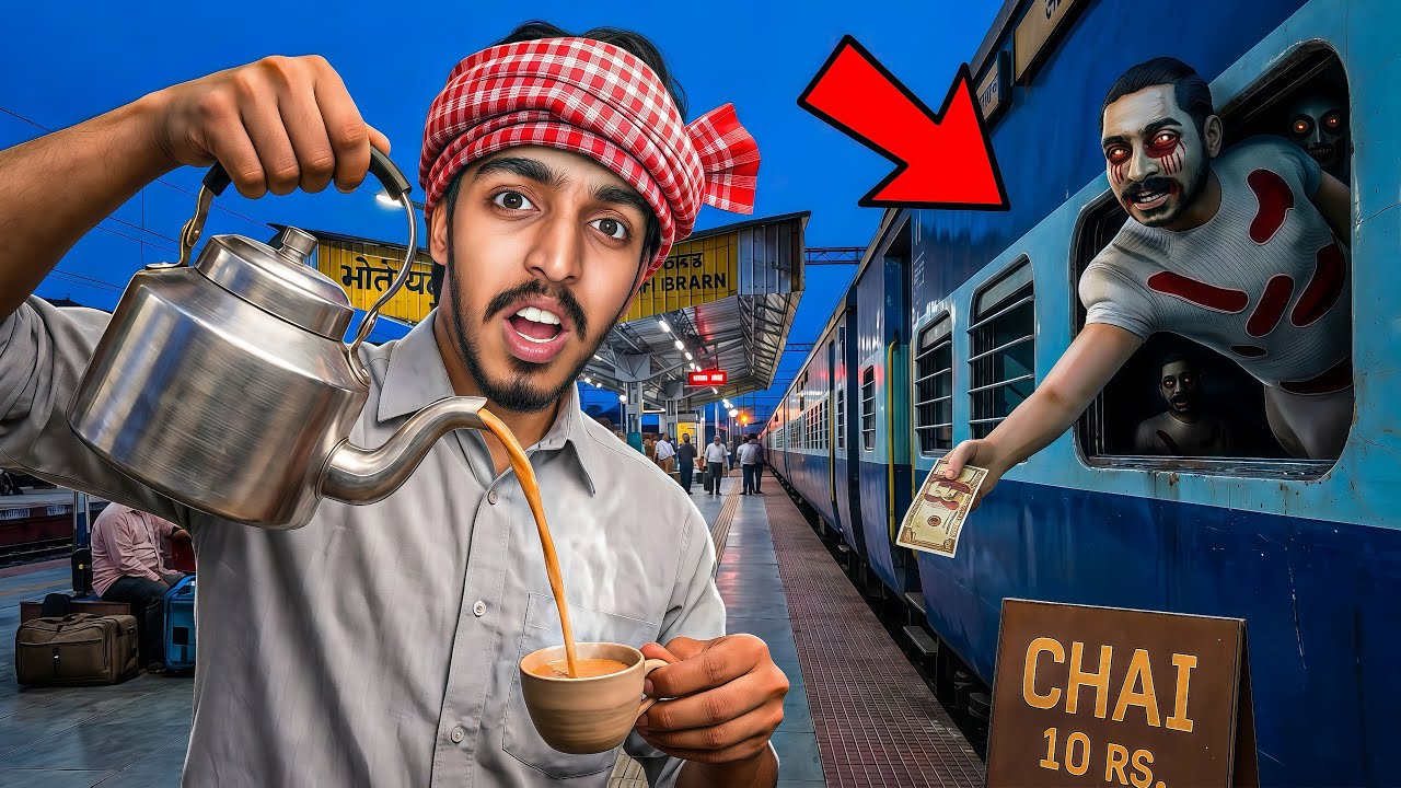 Working at Haunted INDIAN Railway Station!😨