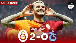 GENİŞ ÖZET: Galatasaray (2-0) Trabzonspor | 2. Hafta - 2023/2024