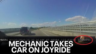 Customer says dashcam caught Silverdale mechanic taking his car for a 100 mph joyride