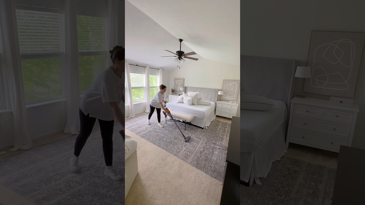 Deep clean and reset my bedroom with me ✨ #cleanwithme #deepcleaning #bedroom #cleaning