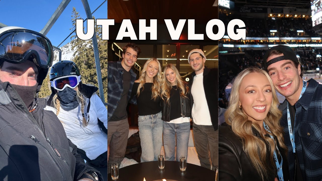 Utah Vlog | NHL Hockey Games | Snowboarding | Family