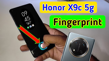 Honor x9c 5g display fingerprint setting/Honor x9c 5g fingerprint screen lock/fingerprint sensor