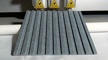 Precision U-Grooving & Cutting: Oscillating Knife for Polyester Acoustic Panels