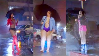 ☔️ Heavy Rain On Figueroa Street, Los Angeles | Rain Sounds 🌧️