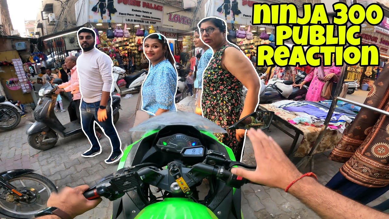Public Reaction Gone Wrong | Ninja 300 | Angry Aunty 😡