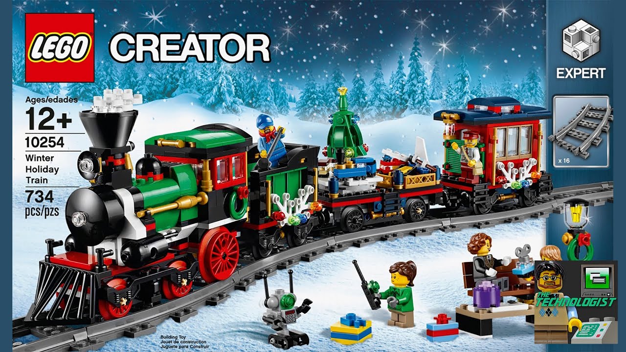 LEGO Creator Expert 10254 Winter Holiday Train - Speed Build, Power Functions upgrade, plus Lights