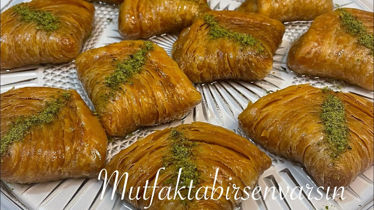 Oklava kullanmadan midye baklava tarifi 💯👍