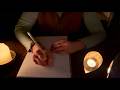 ASMR Writing Sounds✏️🕯️ I No Talking😴🌙, Scratching Sounds, Paper Tapping🗒️, Finger Fluttering