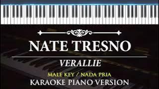 Nate Tresno - Verallie ( MALE KEY - KARAOKE PIANO )