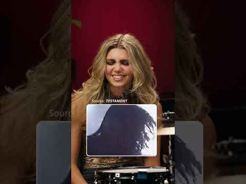 She Thought It Was Slayer… 👀 #drumeo #brookecolucci #testament