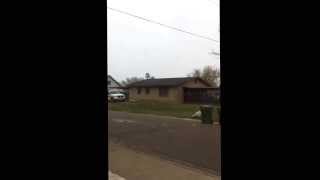 Zapata snow 1/24/2014 from Falcon Lake