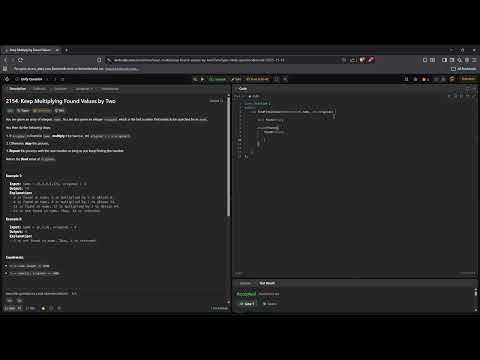2154. Keep Multiplying Found Values by Two | C++ | Easy Solution