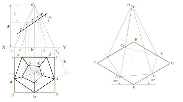 Isometric Projection - Truncated Pyramid