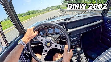 1976 BMW 2002 - Driving the German Classic with Valved Exhaust (POV Binaural Audio)