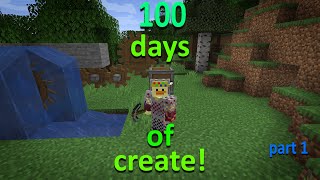I Survived 100 Days with the Create Mod in Hardcore Minecraft! part 1
