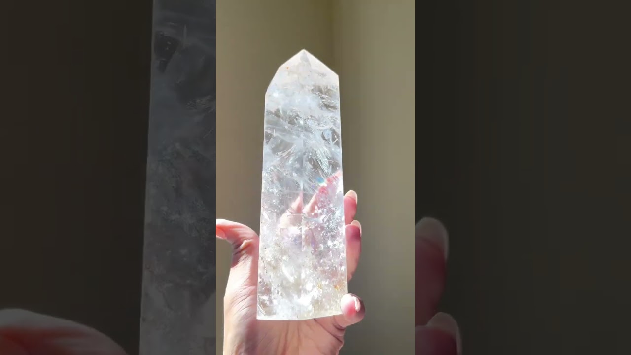 Natural rainbow clear Quartz, healing crystal, master healer