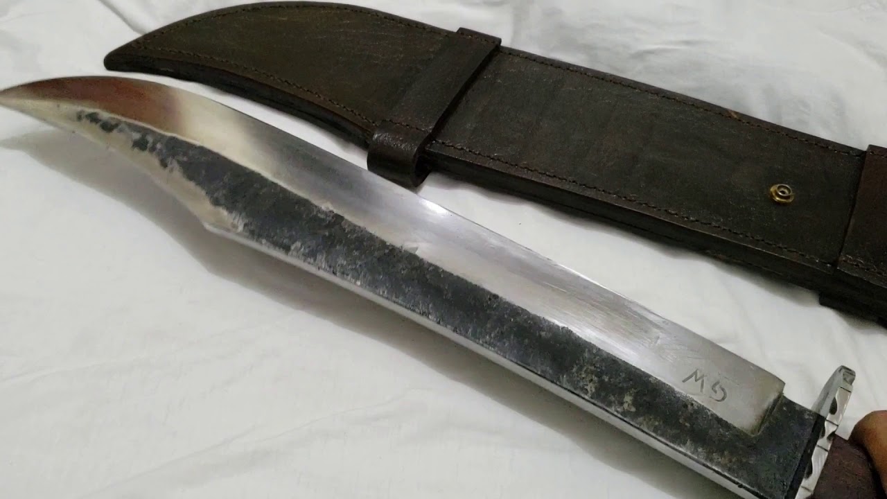 Raw Bowie Jungle Knife forged in 5160 carbon steel