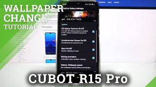 CUBOT R15 Pro Download and Apply Live wallpaper Shadow Galaxy screenshot 1