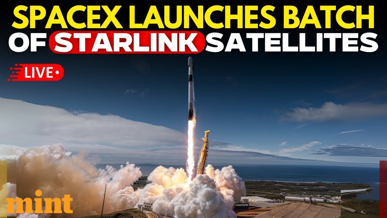 SpaceX Launch Live | Falcon 9 Rocket Launches 29 Starlink Satellites ...