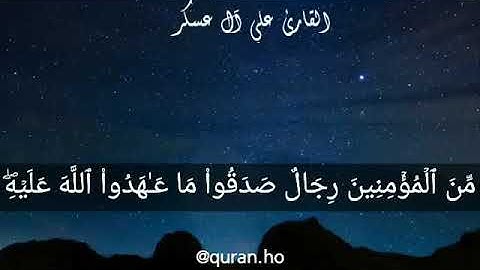 القاريء علي ال عسكر  #قرآن كريم صوت جميل