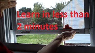 Remove and Reinstall a Window Screen