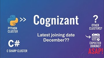Cognizant December DOJ Updates | Python, C#, Other Clusters Expected Joining Dates!