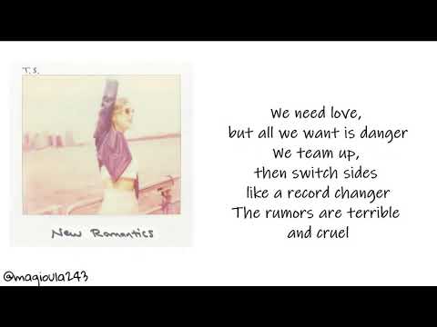 Taylor Swift - New Romantics (Lyrics)