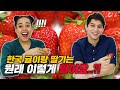 한국의 대표적인 겨울 과일(귤, 딸기, 유자차)을 처음 먹어본 외국인들 반응?!!