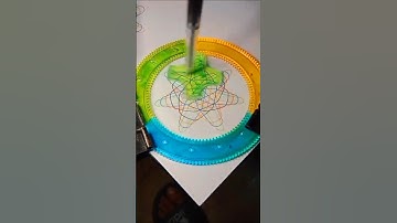 Brilliant spirograph #satisfying #123go #art #spirograph #asmr #shorts
