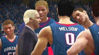 NCAA Basketball 10 For The MID WEST REGION 2016 Gonzaga Bulldogs vs Seton Hall Pirates