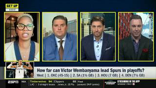 GET UP | Victor Wembanyama will make deep playoffs run - Monica and Windy on Spurs 11th straight win