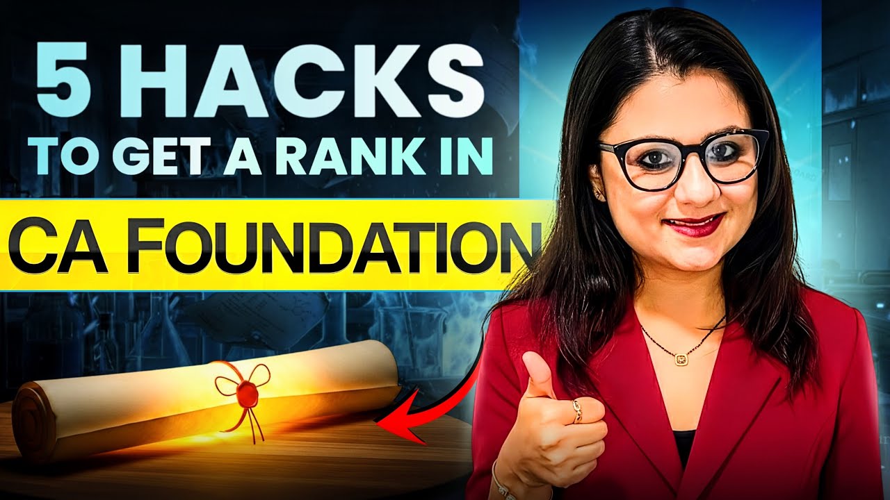 How To Get a Rank in CA Foundation in 2026? - YouTube