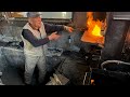 Forging Knives LIVE at 200 Year-Old Japanese Forge