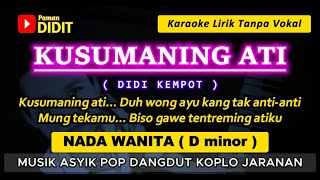 Kusumaning Ati  Karaoke Nada Wanita  Cewek  Didi Kempot  Pop Dangdut Cdanursari Koplo Jaranan
