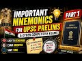 Stop Rote Learning! Use These Mnemonics 🤯 | UPSC Prep (Part 1)