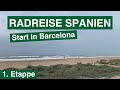 Radreise spanien  von barcelona nach altafulla  eurovelo 8