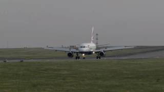 Crosswind Leeds Bradford airport 18\/2\/17