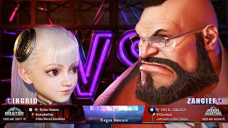 Street Fighter 6 - Richter Masters (Ingrid) vs DXO EL GALLEGO (Zangief)