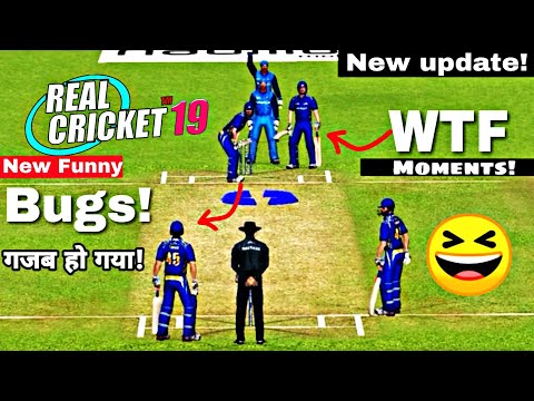 real-cricket-19-new-update|-new-funny-bugs-|-wtf-moments-bugs